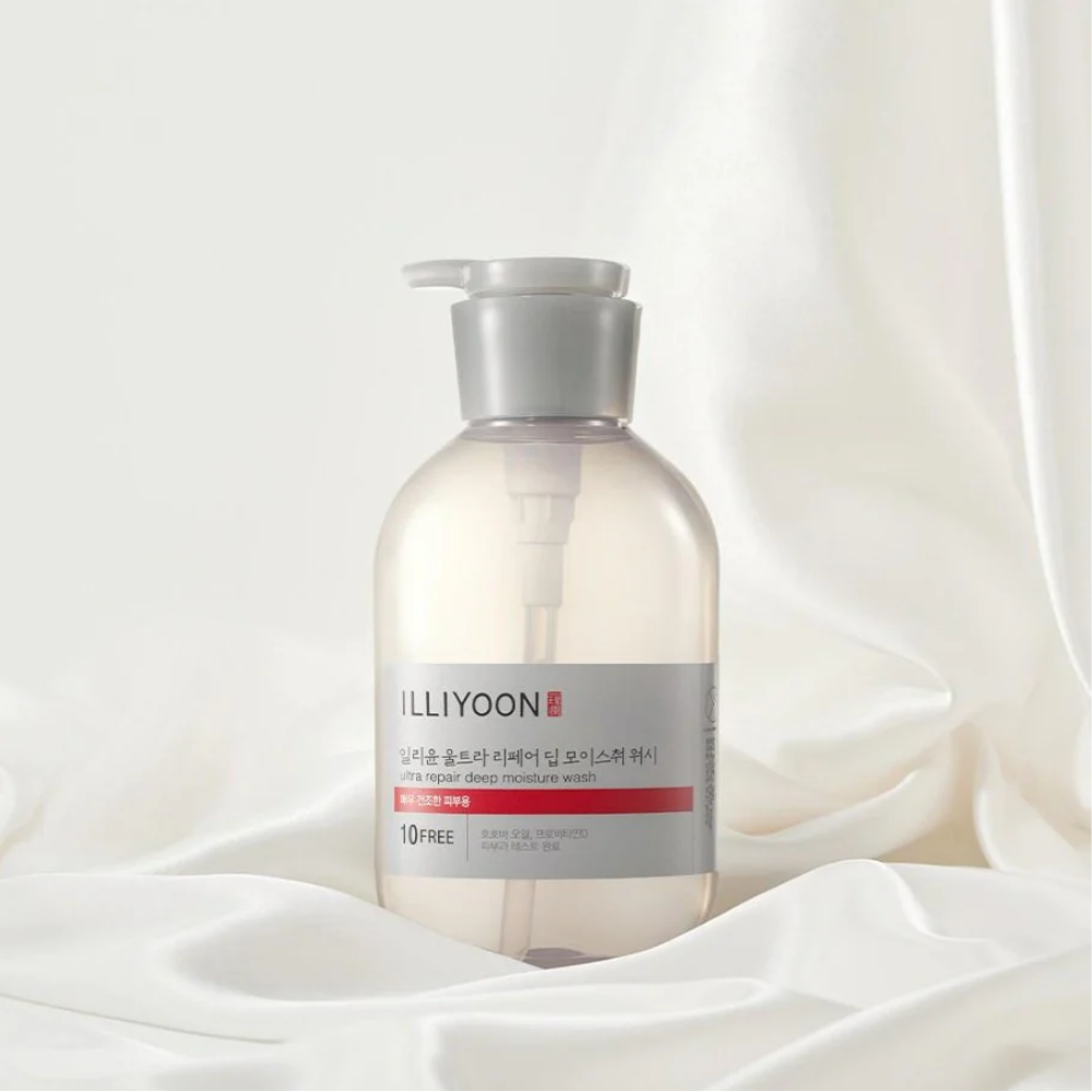 ILLIYOON Ultra Repair Deep Moisture Wash 500 mL - Vücut Temizleyici, Yoğun Nemlendirici Bakım