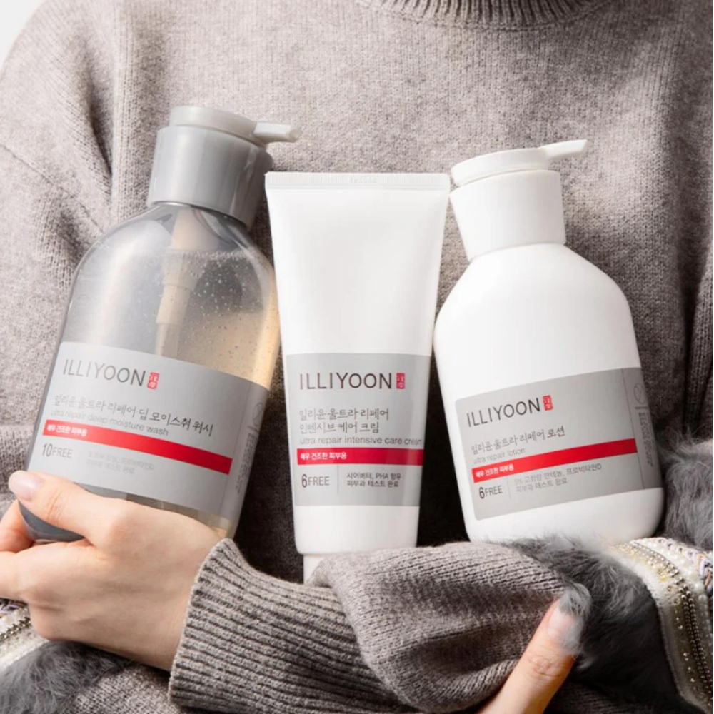 ILLIYOON Ultra Repair Deep Moisture Wash 500 mL - Vücut Temizleyici, Yoğun Nemlendirici Bakım
