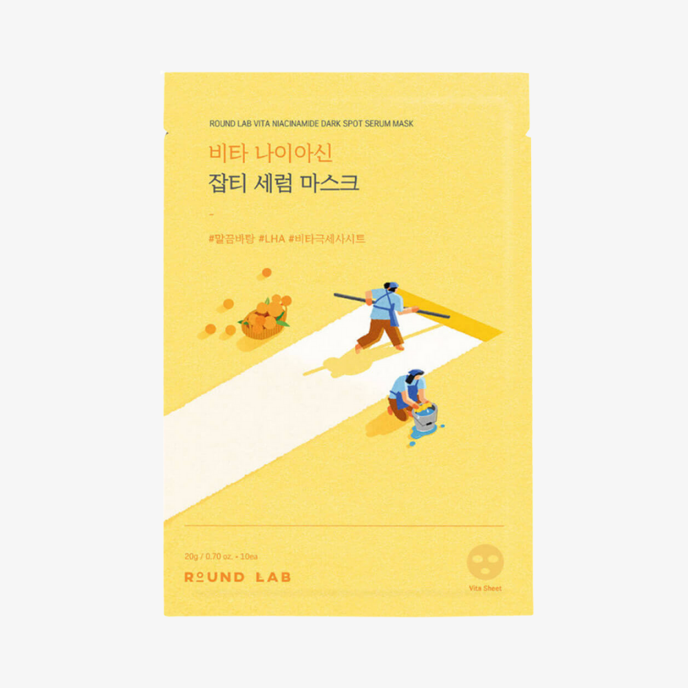 ROUND LAB, Vita Niacinamide Dark Spot Serum Mask (Koyu Leke Karşıtı Ampul Maske)