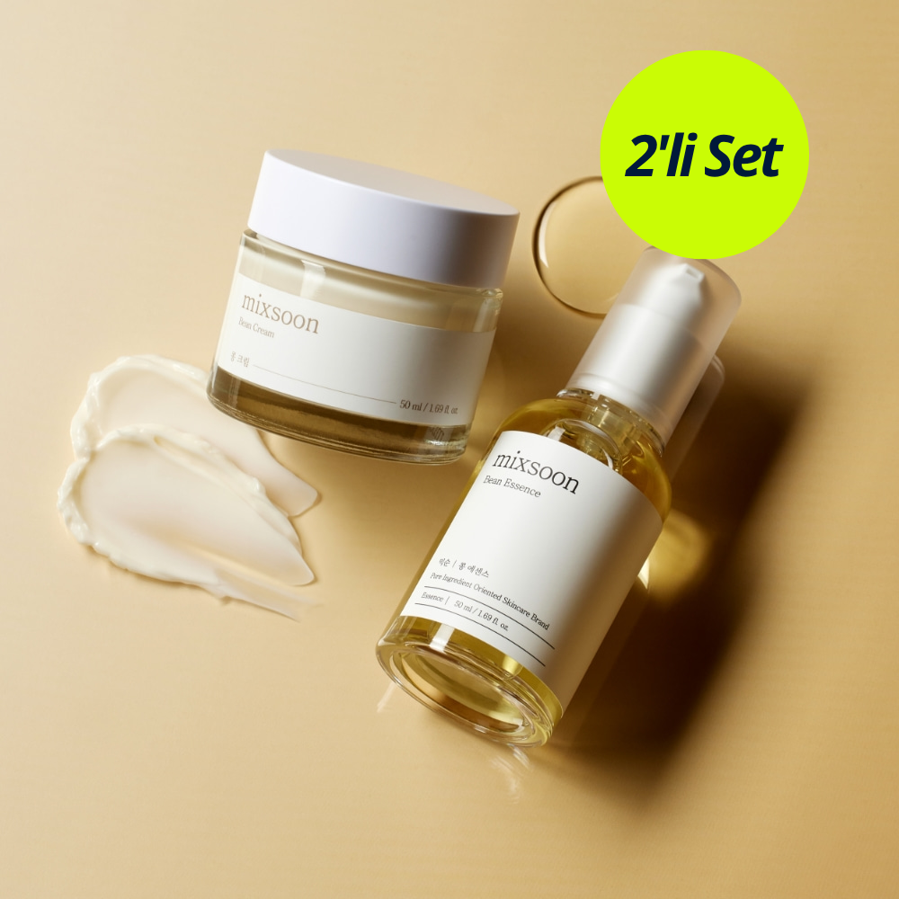 mixsoon Bean Glass Skin Duo Set (Bean Essence 50mL + Bean Cream 50mL)