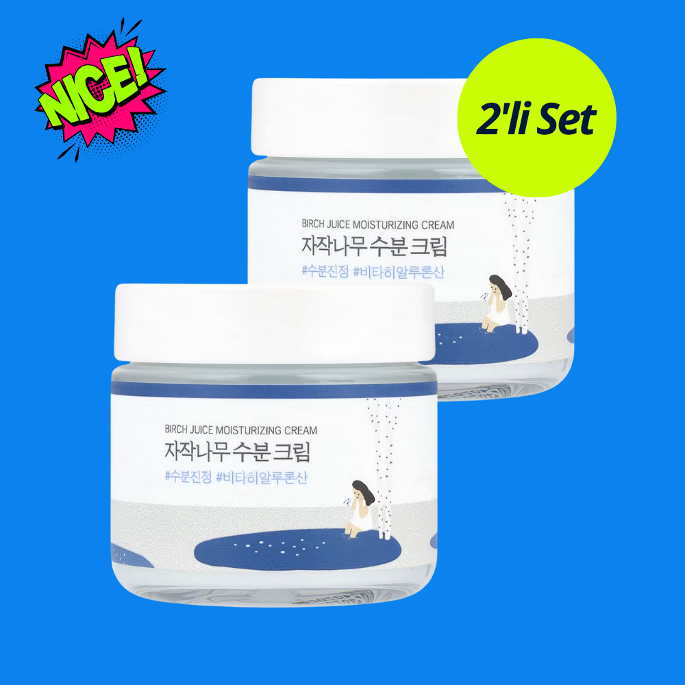 ROUND LAB, Birch Moisturizing Cream (Huş Özlü Nemlendirici Krem) 80mL 2'li Set
