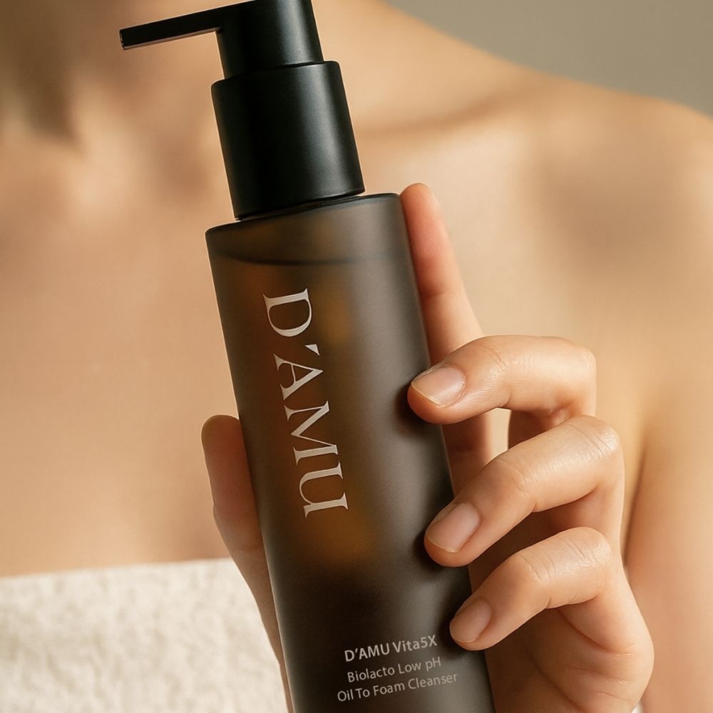 D'AMU Vita5X Biolacto Low pH Oil to Foam Cleanser (Yağdan Köpüğe Dönüşen Düşük pH Yüz Temizleyici) 150mL