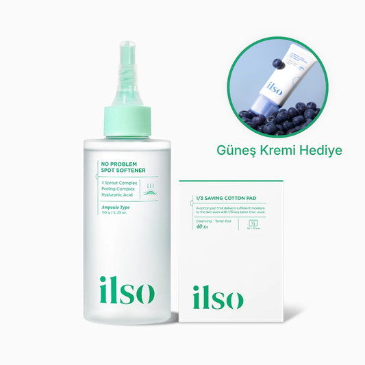 ILSO No Problem Spot Softener Set (Akne Eğilimli Ciltler İçin Bakım Solüsyonu) 150g