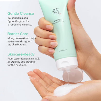 Beauty of Joseon Green Plum Refreshing Cleanser (Yeşil Erik & Maş Fasulyeli Nazik Yüz Temizleme Jeli) 100mL