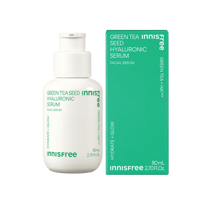 INNISFREE Green Tea Seed Hyaluronic Serum (Yeşil Çay Tohumu Nemlendirici Serum, Vegan) 80mL