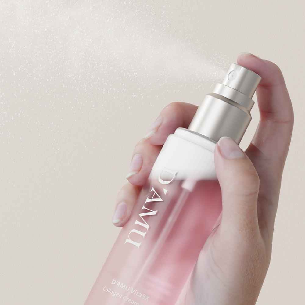 D’AMU Vita5X Collagen Cream Mist (Kolajen & Vitamin Destekli Nemlendirici Yüz Spreyi) 150mL
