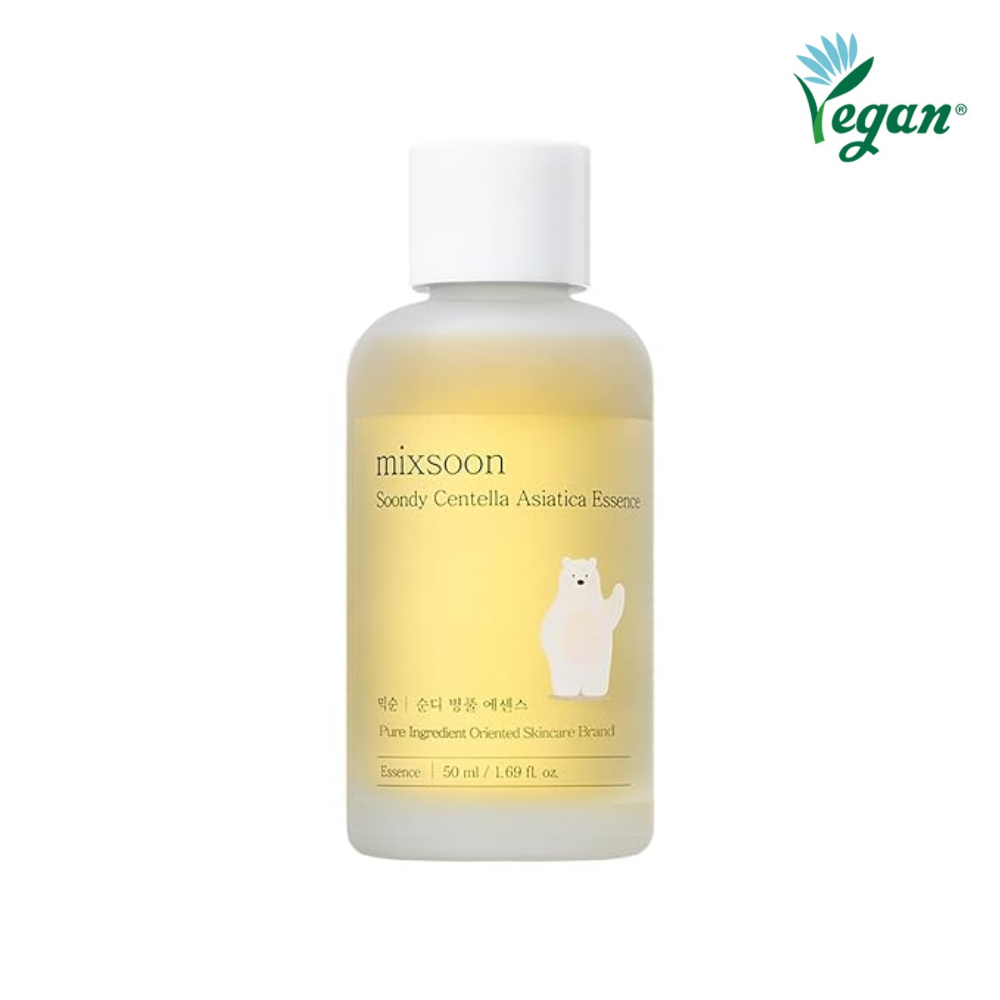 mixsoon Soondy Centella Asiatica Essence (Hassas Ciltler İçin %100 Centella Özlü Yatıştırıcı Vegan Esans) 100mL