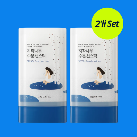 ROUND LAB, Birch Moisturizing Sun Stick SPF 19g 2'li Set