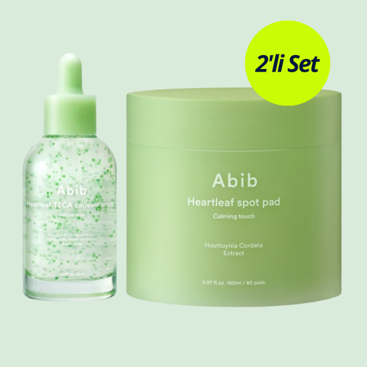Abib, Heartleaf Serum 50mL + Spot Pad Calming Touch 80 Ped Seti