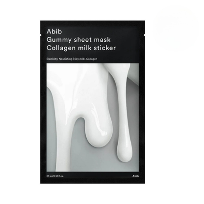 Abib Gummy Sheet Mask Collagen Milk Sticker (Yoğun Nemlendirici ve Elastikiyet Artırıcı Maske) 1 Adet