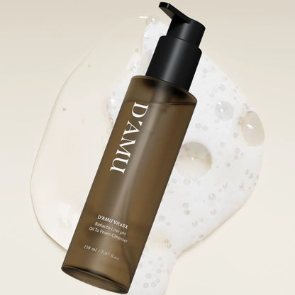 D'AMU Vita5X Biolacto Low pH Oil to Foam Cleanser (Yağdan Köpüğe Dönüşen Düşük pH Yüz Temizleyici) 150mL