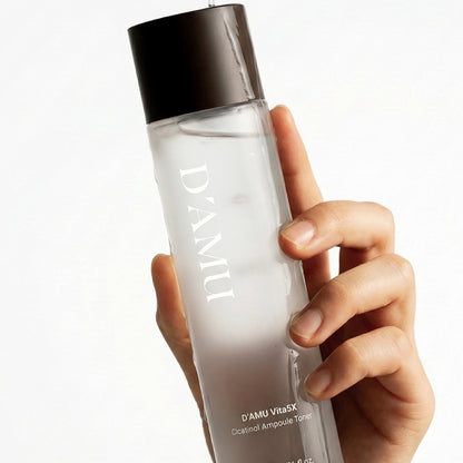 D’AMU Vita5X Cicatinol Ampoule Toner  (Hassas Ciltler İçin Yatıştırıcı Bakım Toniği) 200mL