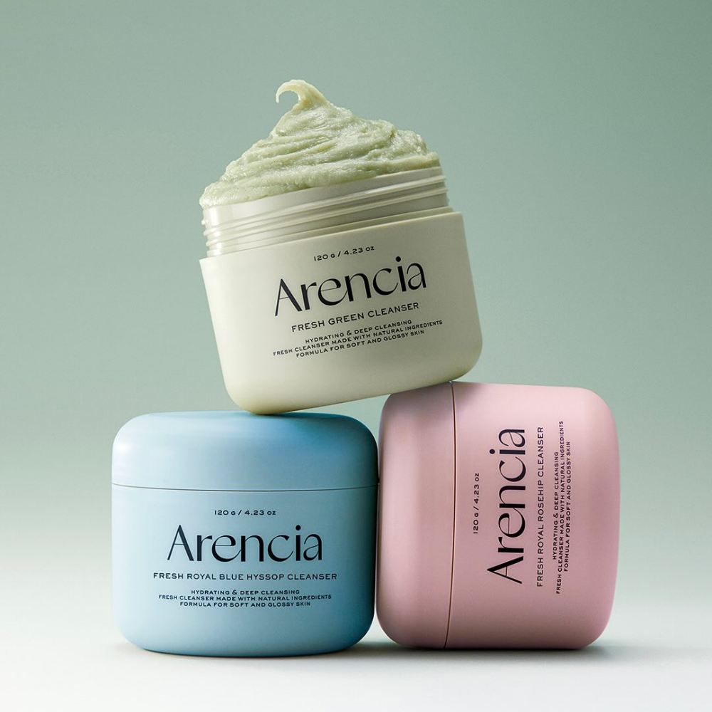 Arencia Blue Hyssop Rice Mochi Cleanser 120g