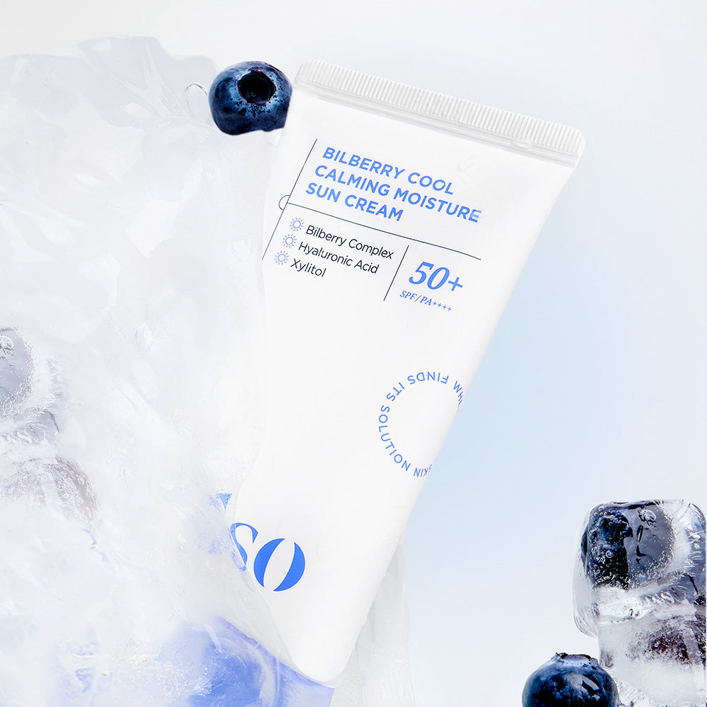 ILSO Bilberry Cool Calming Moisture Sun Cream SPF50+ PA++++ (Serinletici & Yatıştırıcı Nem Güneş Kremi) 50mL