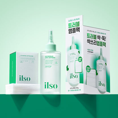 ILSO No Problem Spot Softener Set (150g + 40 Adet Pamuk Pad)