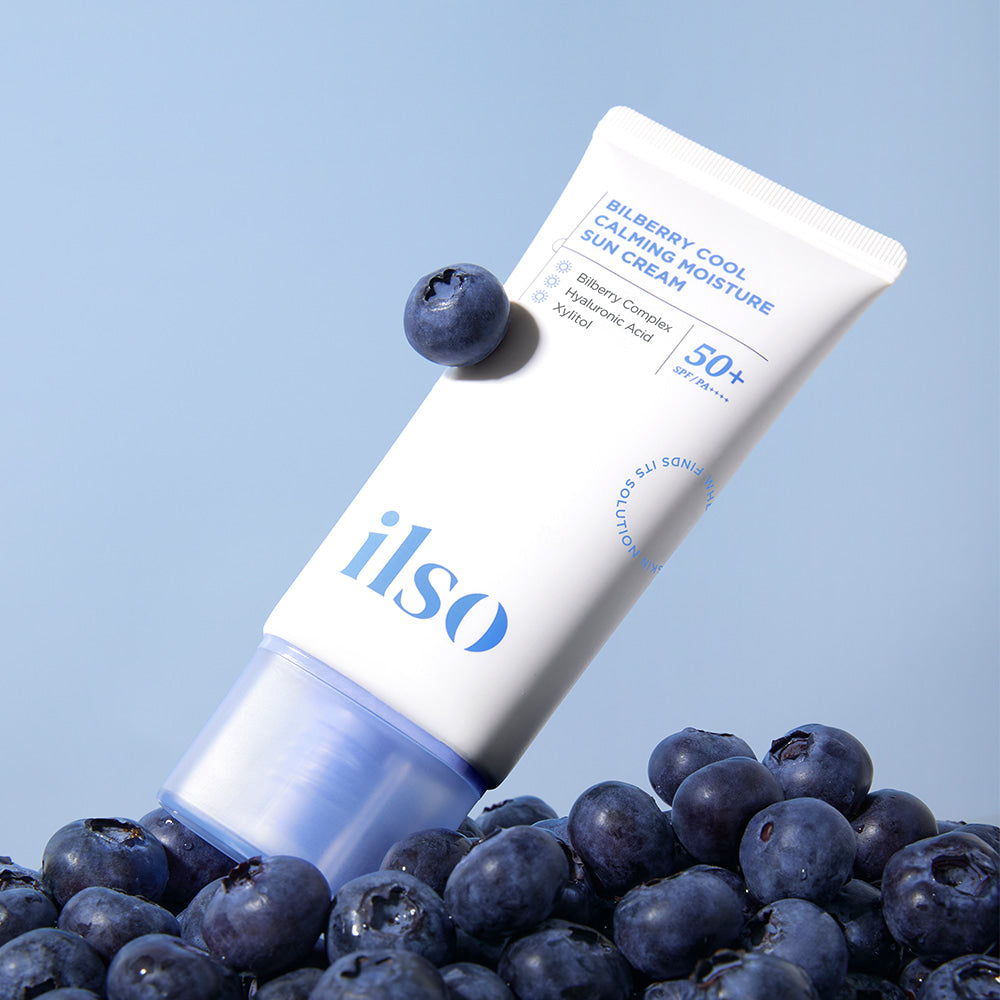 ILSO Bilberry Cool Calming Moisture Sun Cream SPF50+ PA++++ (Serinletici & Yatıştırıcı Nem Güneş Kremi) 50mL