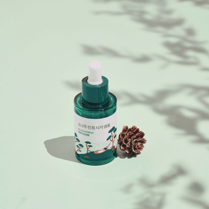 ROUND LAB, Pine Calming Cica Ampoule (Kızarıklık Giderici, Cilt Bariyeri Güçlendirici ve Yatıştırıcı Ampul) 30mL