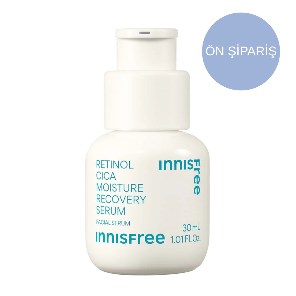 INNISFREE, Retinol Cica Repair Ampoule (Retinol ve Cica İçerikli Cilt Onarıcı Ampul) 30mL