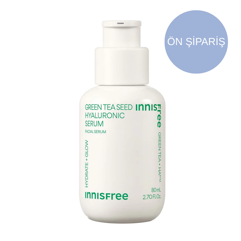 INNISFREE Green Tea Seed Hyaluronic Serum (Yeşil Çay Tohumu Nemlendirici Serum, Vegan) 80mL