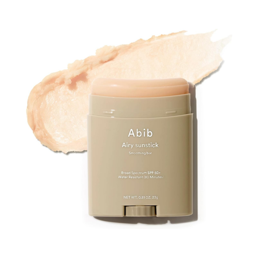 Abib, Airy Sunstick Smoothing Bar (Kore menşeli, SPF50+ Güneş Koruyucu Stick) 23g