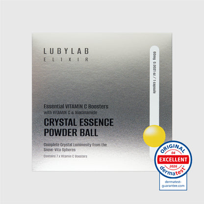 LUBYLAB Crystal Essence Powder Ball (%30 Saf C Vitamini İçeren Aydınlatıcı Toz Bakım Küresi) 60mg x 7 Adet