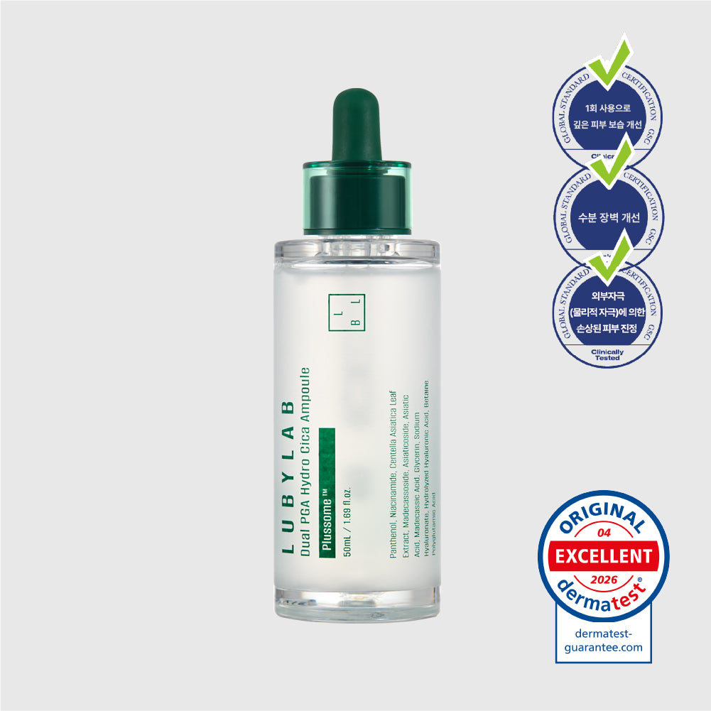 LUBYLAB Dual PGA Hydro Cica Ampoule (Yoğun Nem & Bariyer Destekleyici Cica Ampul) 50m