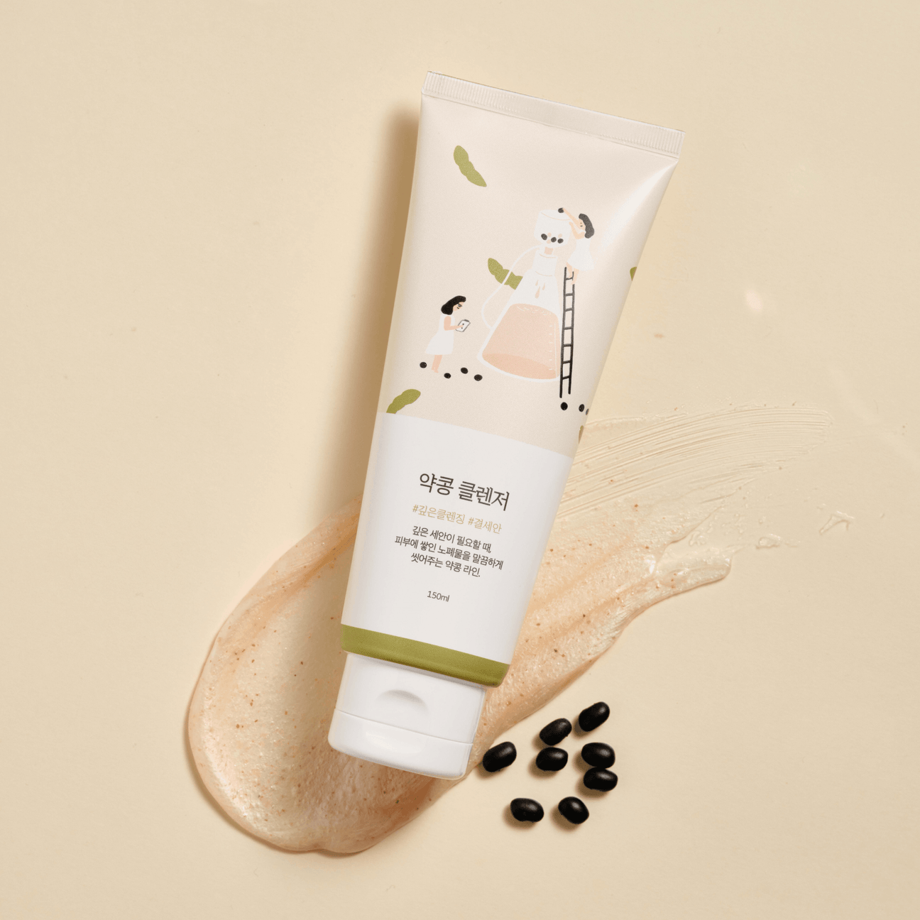 ROUND LAB, Soybean Nourishing Cleanser (Soya Fasulyesi Özlü Besleyici Yüz Temizleyici) 150mL