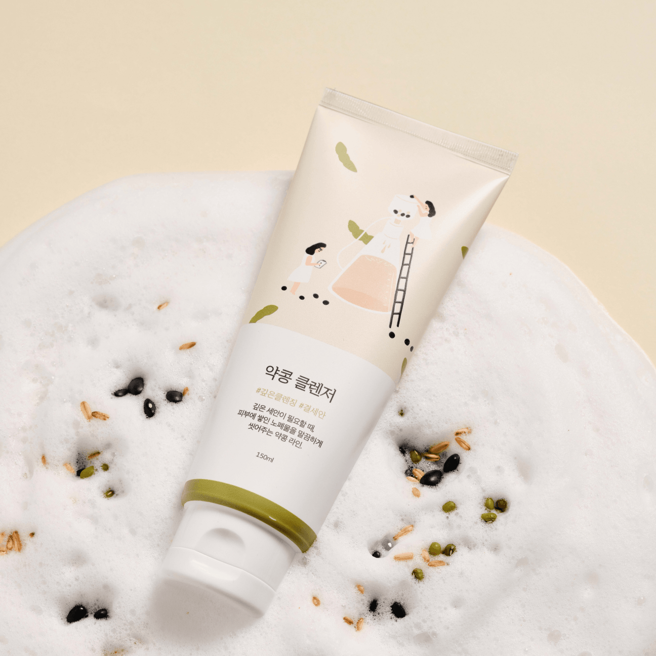 ROUND LAB, Soybean Nourishing Cleanser (Soya Fasulyesi Özlü Besleyici Yüz Temizleyici) 150mL
