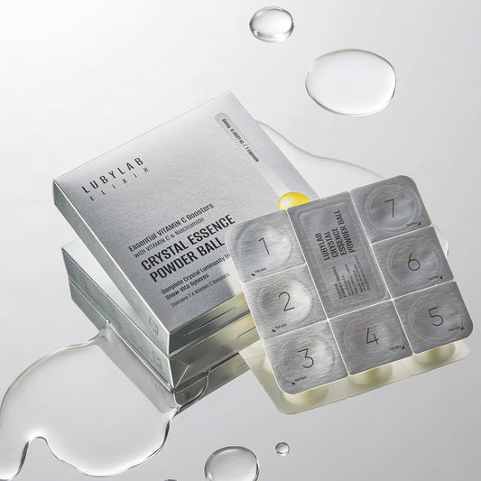 LUBYLAB Crystal Essence Powder Ball (%30 Saf C Vitamini İçeren Aydınlatıcı Toz Bakım Küresi) 60mg x 7 Adet